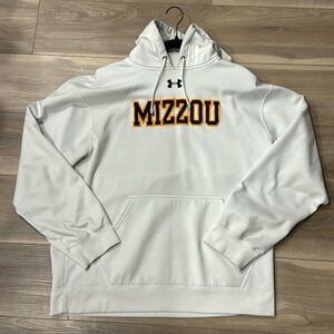 Men’s Under Armour Mizzou Hoodie in White - L
